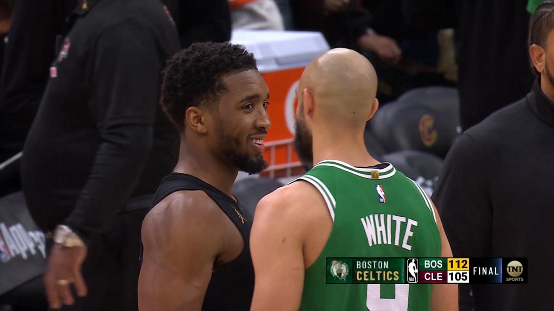 Donovan Mitchell Derrick White Cavs Celtics 5 février 2025