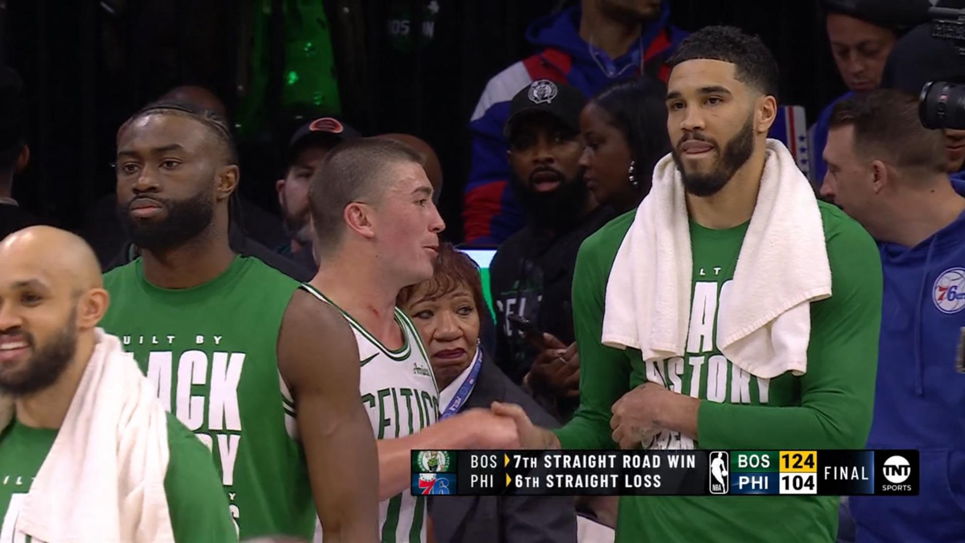 Jayson Tatum Payton Pritchard Celtics 21 février 2025