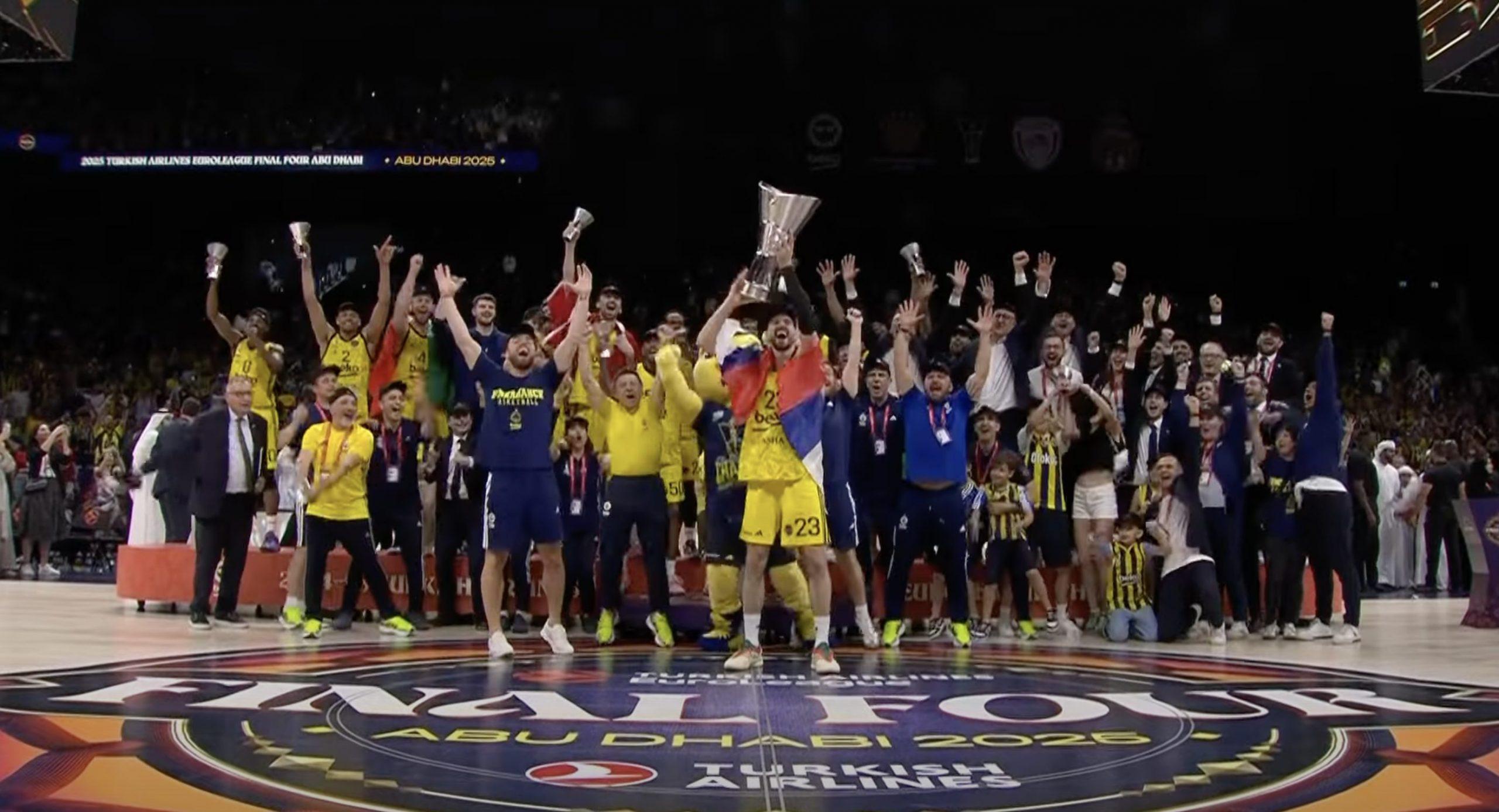 EuroLeague trophy celebration Fenerbahçe