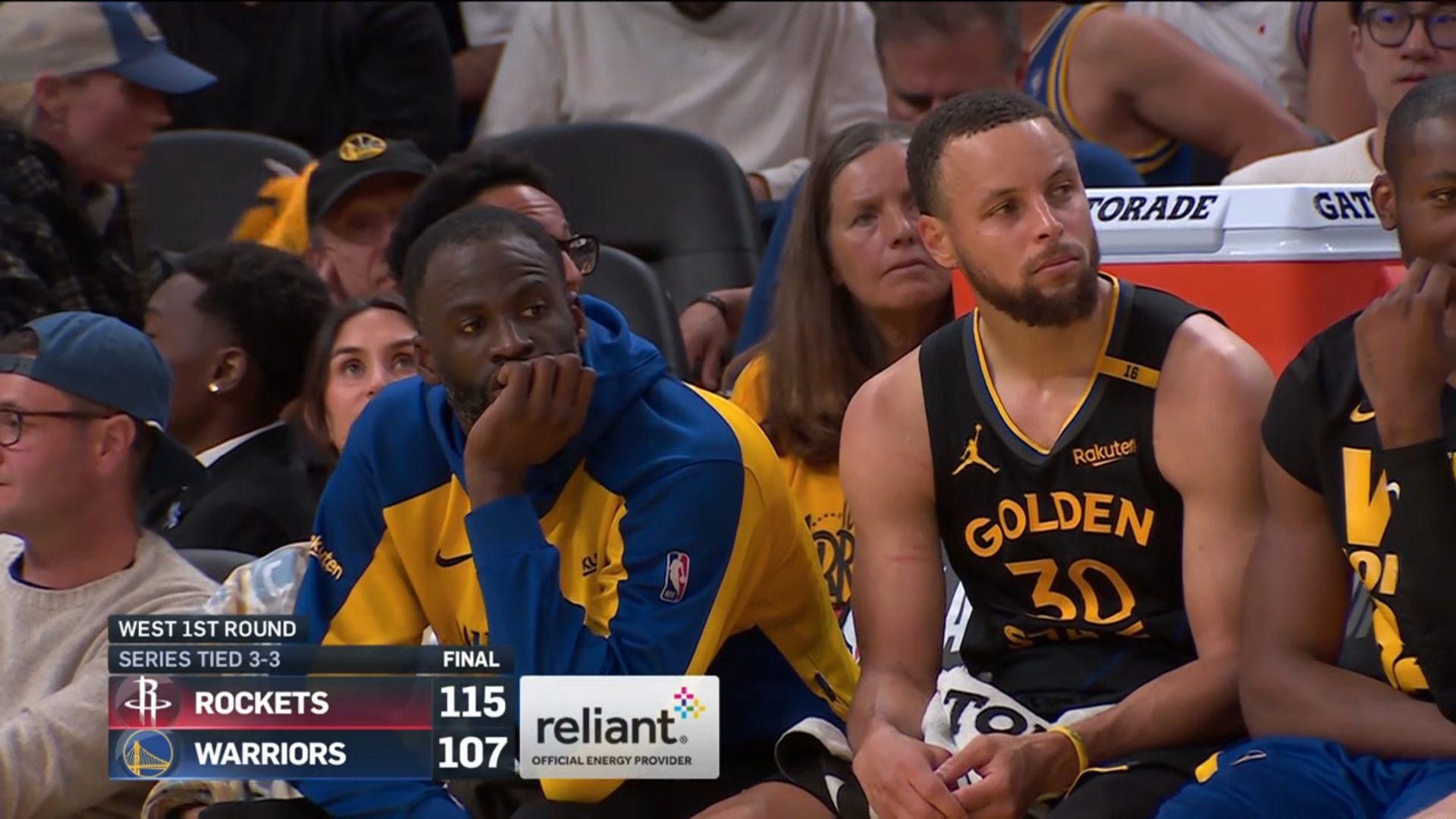 Draymond Green Steph Curry Warriors 3 mai 2025