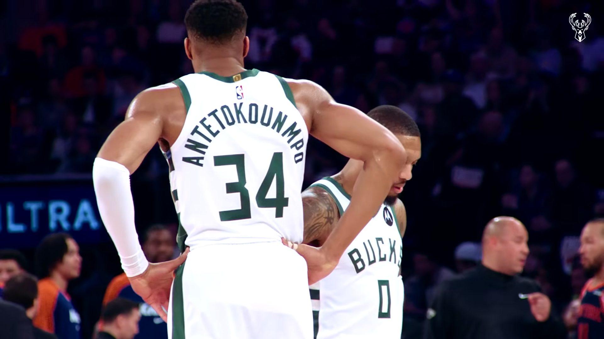Giannis Antetokounmpo Damian Lillard Bucks 11 février 2025