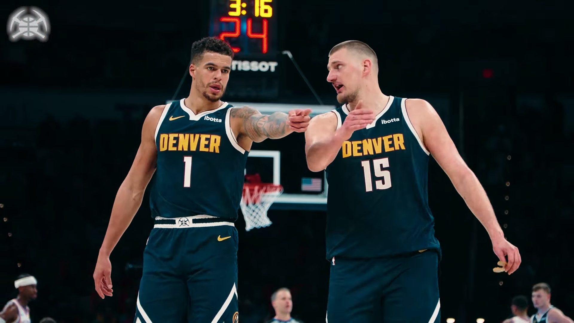 Michael Porter Jr Nikola Jokic Nuggets 23 avril 2025