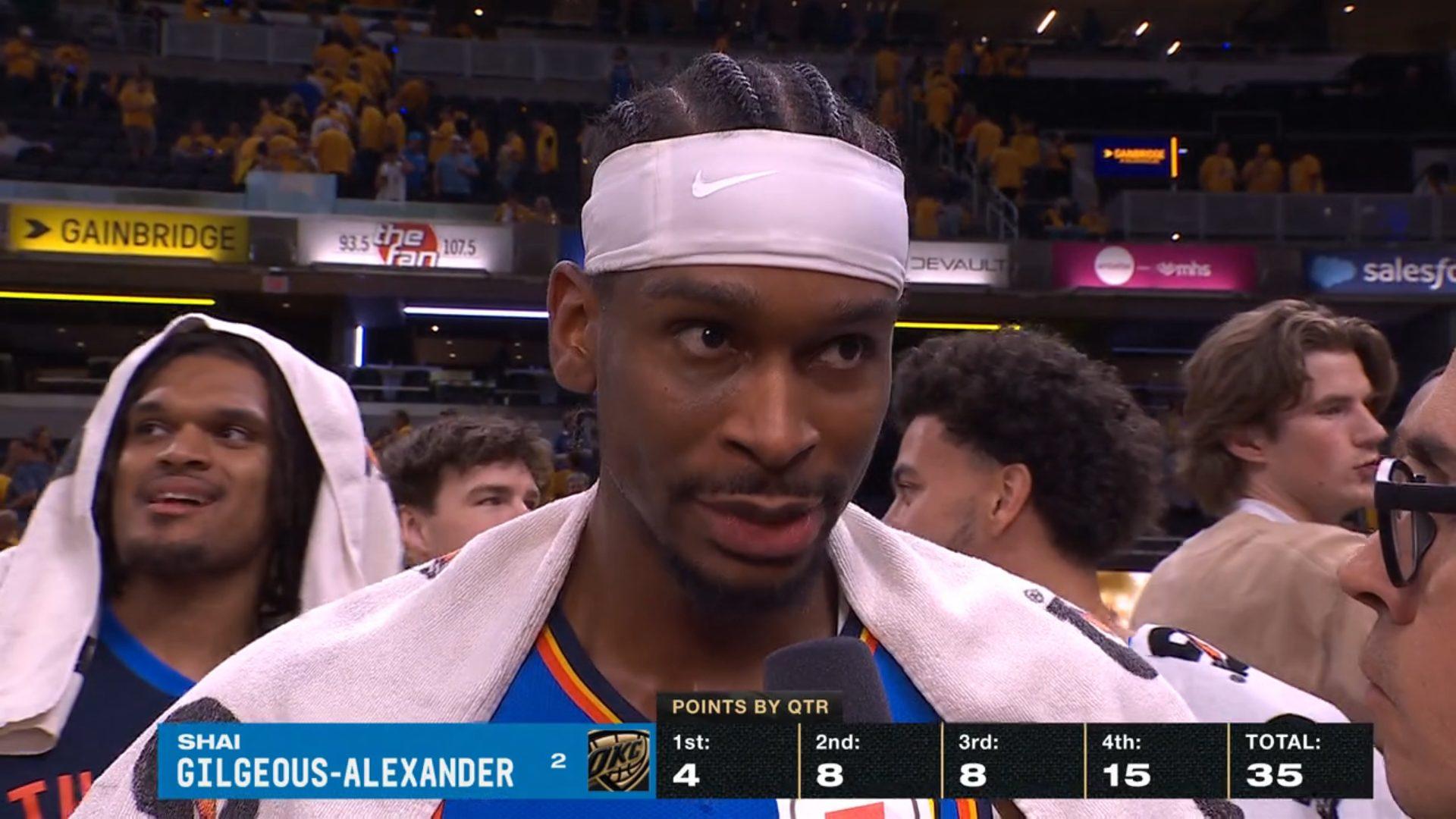 Shai Gilgeous-Alexander Thunder 14 juin 2025