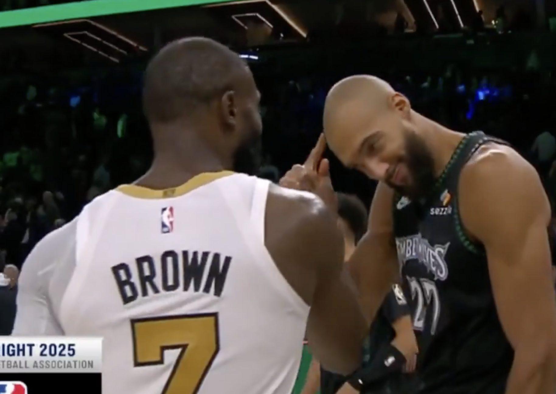 Jaylen Brown et Rudy Gobert 30 novembre 2025