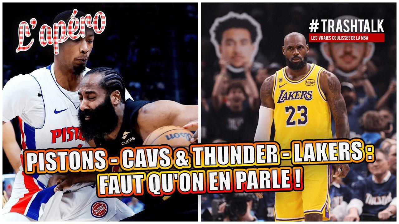 apéro trashtalk lakers thunder pistons cavaliers