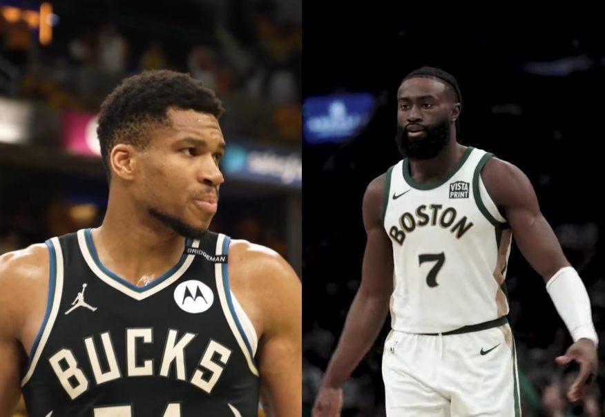 Giannis Antetokounmpo Jaylen Brown 22 juin 2026